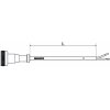 Wabco Kabel mit Ger&auml;testeckdose 4495210050 - 449 521...