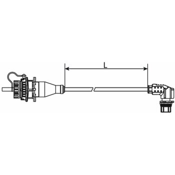 Wabco Kabel mit Gerätesteckdose 4496110300 - 449 611...
