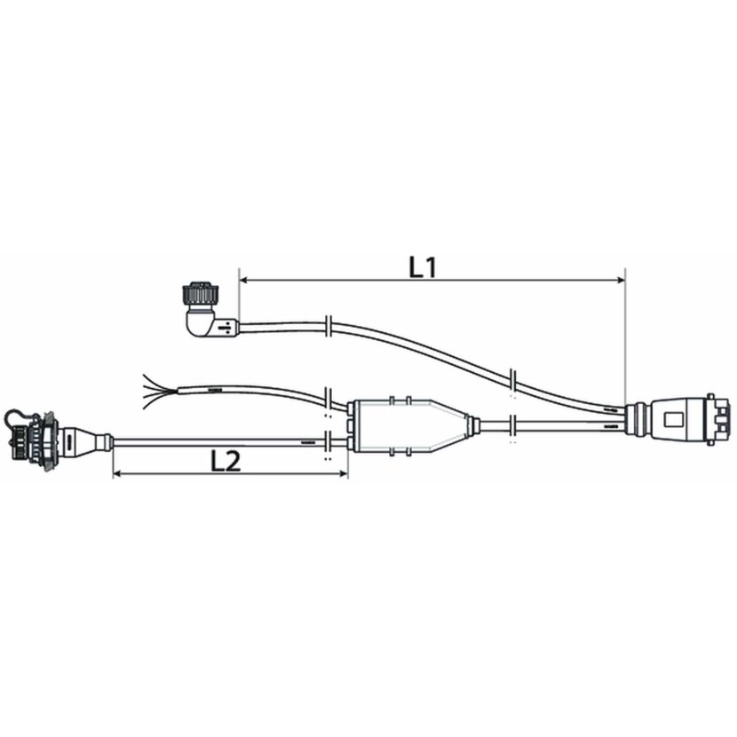 Wabco Kabel mit Gerätesteckdose ABS 4496181530 - 449 618 153 0 passend für 7102490