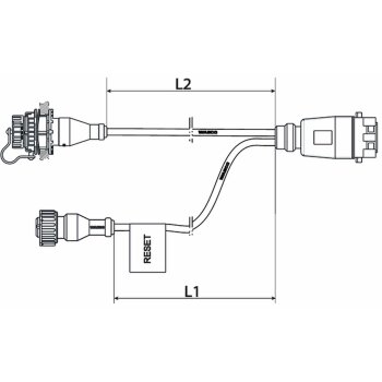 Wabco Kabel mit Gerätesteckdose ABS 4496232530 - 449...