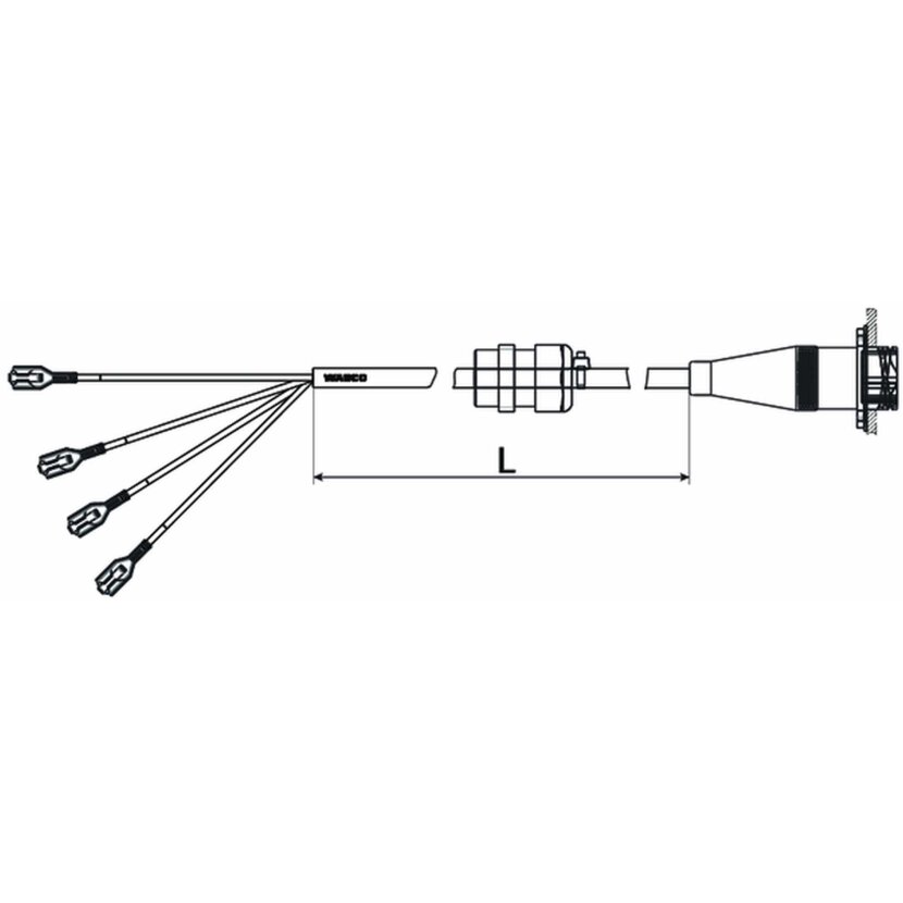 Wabco Bedieneinheit Kabel 4496320150 - 449 632 015 0 passend für 250728