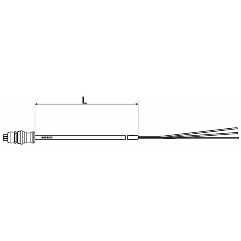 Wabco Kabel mit Stecker 4497160080 - 449 716 008 0 passend für 41377069