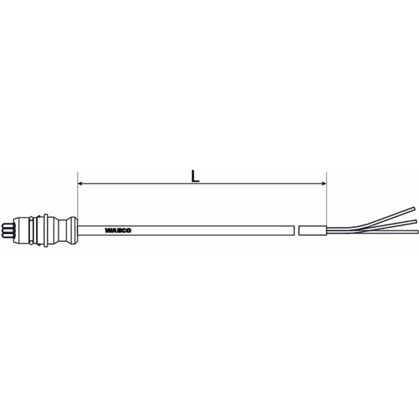 Wabco Kupplungsstecker mit Kabel 4497180050 - 449 718 005 0 passend für 1106901