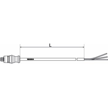 Wabco Kupplungsstecker mit Kabel 4497180050 - 449 718 005...