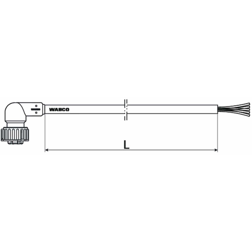 Wabco Kabel mit Gerätesteckdose 4497221000 - 449 722 100 0