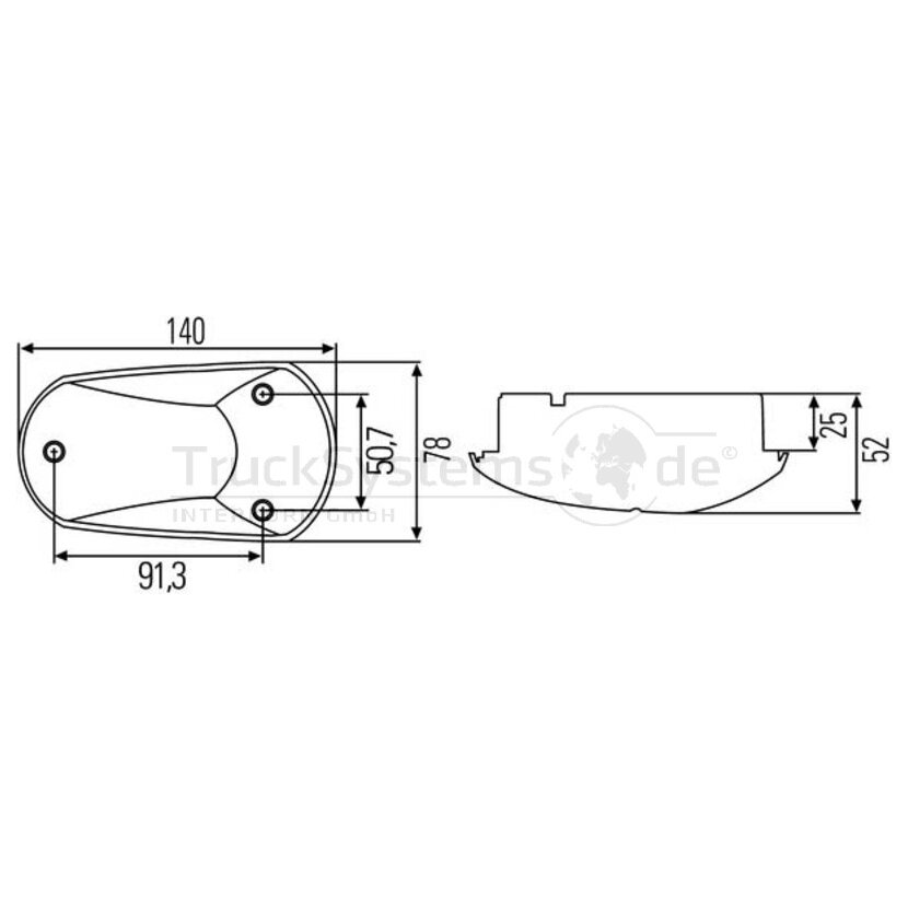 HELLA Zusatz-Blinkleuchte 2BM 008 355-007 - 2BM008355007 für 76112169