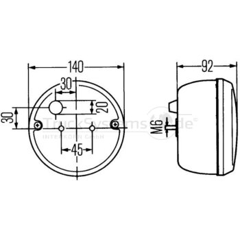 HELLA Schluss-Bremsleuchte links rechts 2SB 001 423-097 -...