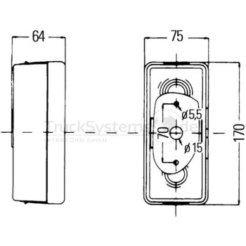 HELLA Schlussleuchte links 2SD 998 531-057 - 2SD998531057
