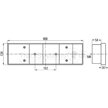 HELLA Schlussleuchte links 2VD 008 204-071 - 2VD008204071...