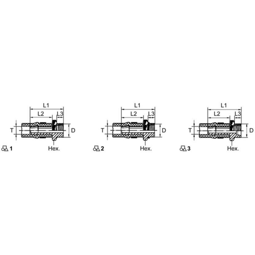 Wabco Schlauchstutzen 8931216414 - 893 121 641 4 passend für 82981300316