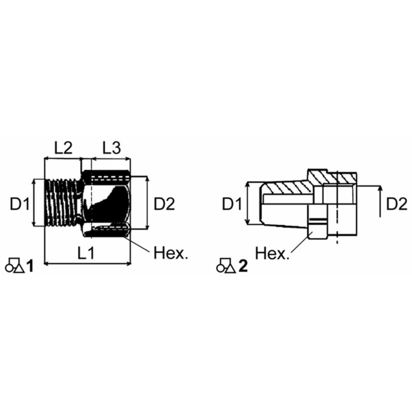 Wabco Übergangsstück 8931801304 - 893 180 130 4