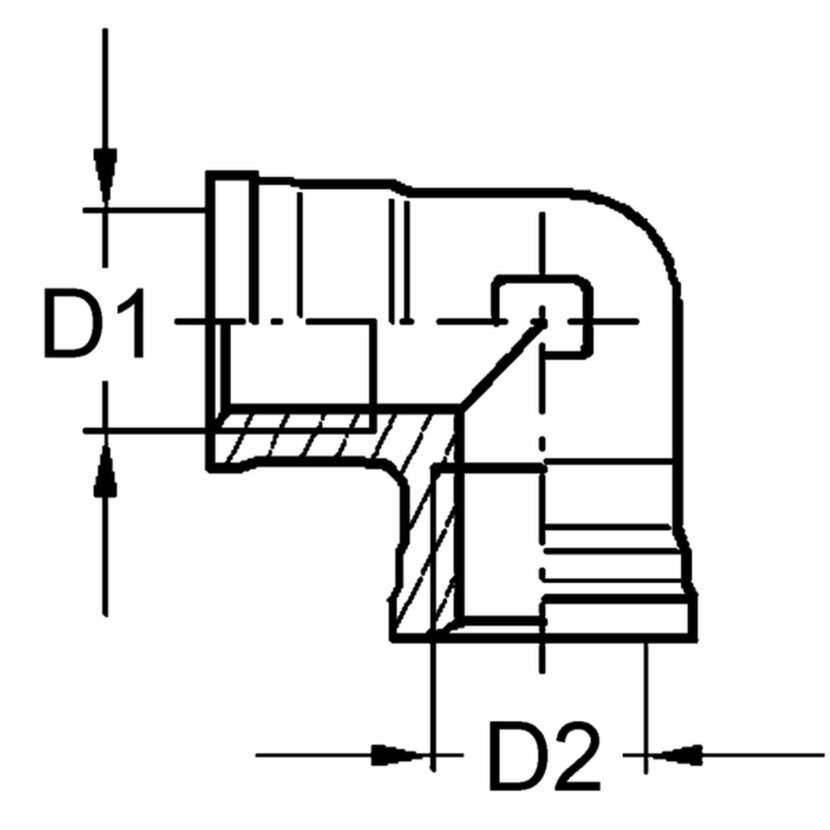 Wabco Winkelverschraubung 8934000024 - 893 400 002 4 passend für 6237865