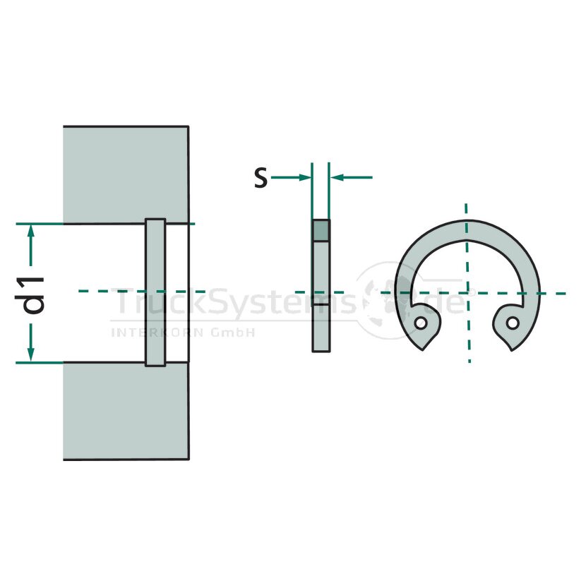 DT Spare Parts Sicherungsring 1.17069 - 117069 für 1358497