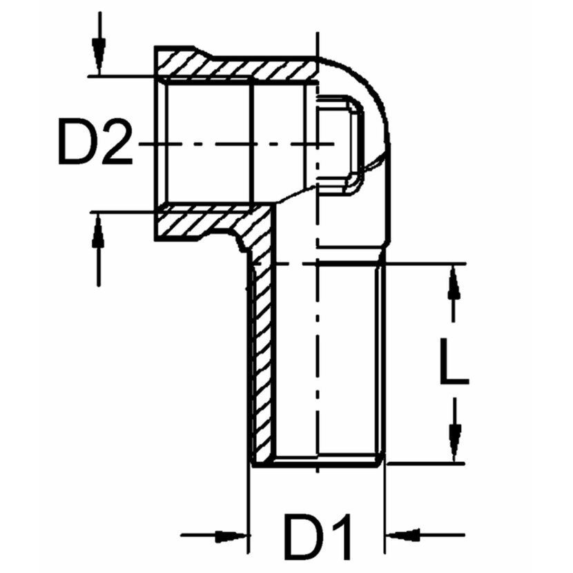 Wabco Winkelstück 8934017754 - 893 401 775 4 passend für 443612821000