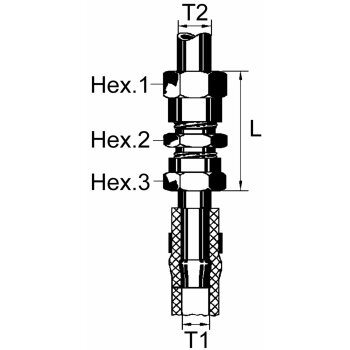 Wabco Gerade Durchgangsverschraubung 8938205840 - 893 820...
