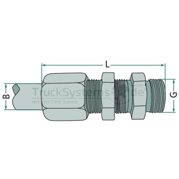 Wabco Gerade Durchgangsverschraubung 8938212440 - 893 821...