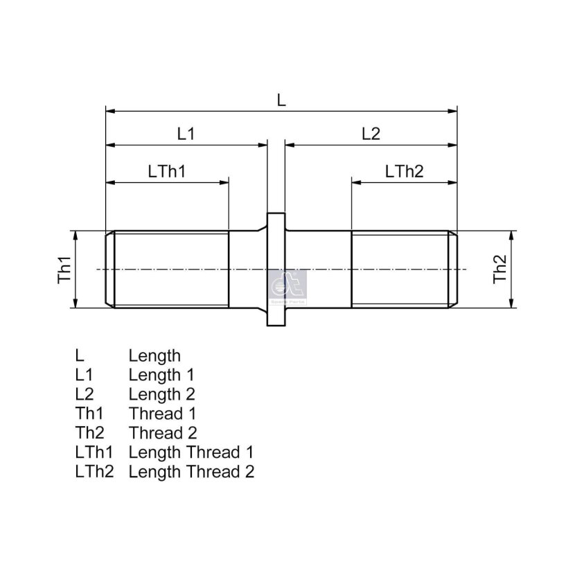 DT Radbolzen 10.10010 - 1010010 passend für 0980613300