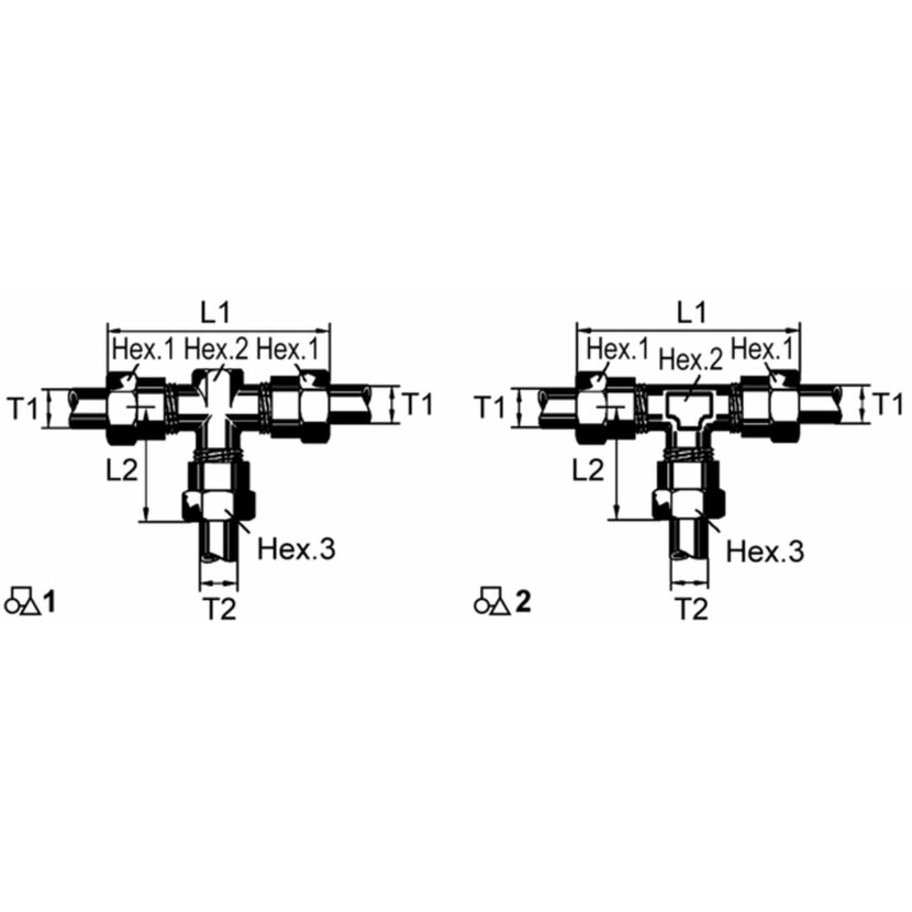 Wabco Durchgangsverschraubung 8938600440 - 893 860 044 0