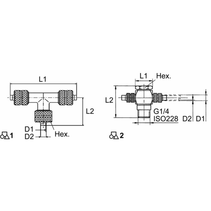 Wabco Durchgangsverschraubung 8938604400 - 893 860 440 0