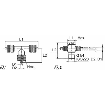 Wabco Durchgangsverschraubung 8938604400 - 893 860 440 0