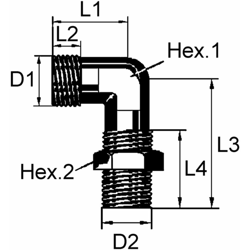 Wabco Winkelstück 8938900810 - 893 890 081 0