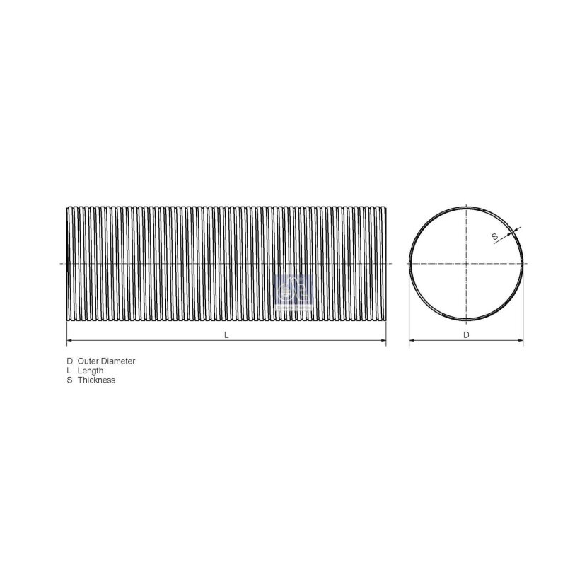 DT Flexrohr, Abgasanlage 2.14109SP - 214109SP passend für 21497416