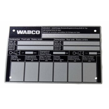 Wabco Schild 8991446304 - 899 144 630 4 passend für...