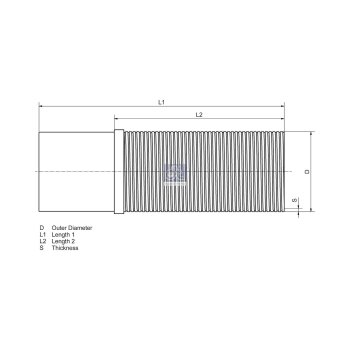 DT Flexrohr, Abgasanlage 3.25053 - 325053 passend...