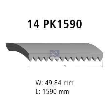 DT Keilrippenriemen 3.34209 - 334209 passend für...