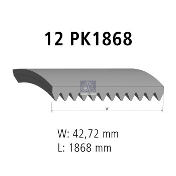 DT Keilrippenriemen 3.34334 - 334334 passend für...