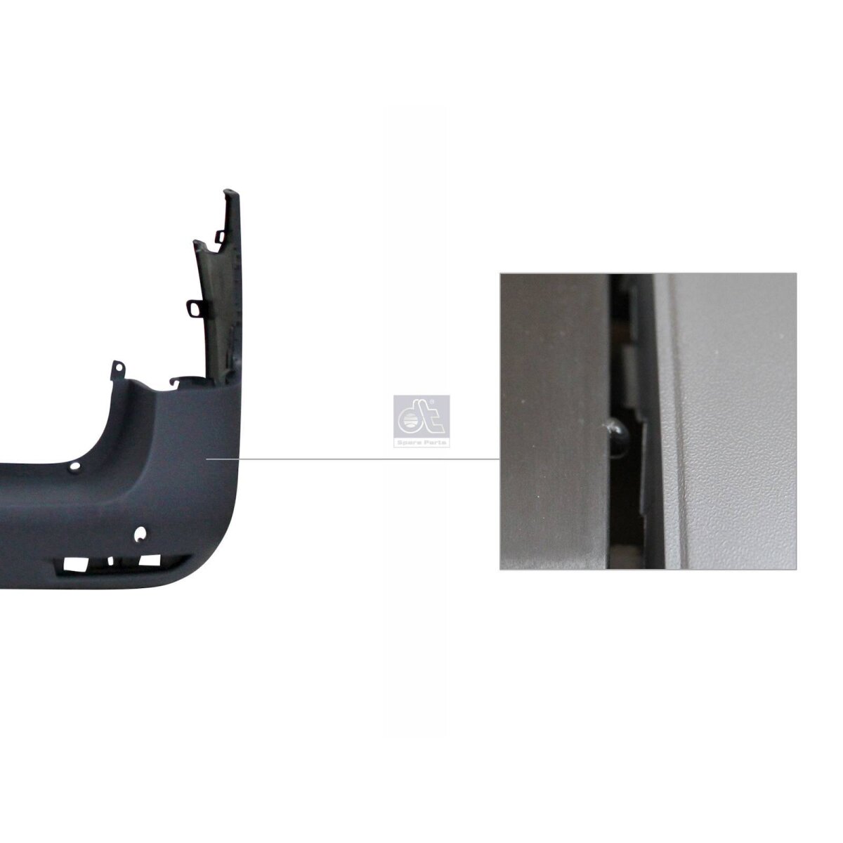 DT Spare Parts Stoßstange, hinten, hellgrau 4.74235 - 474235 f?r 