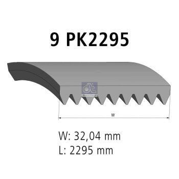 DT Keilrippenriemen 4.80390 - 480390 passend für 015...