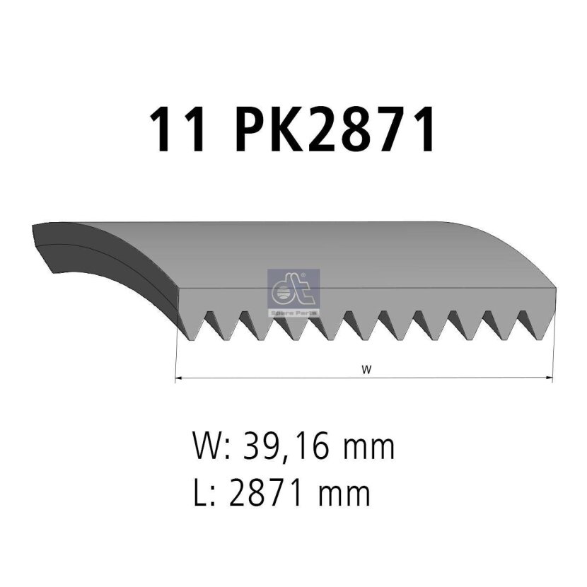 DT Keilrippenriemen 4.80686 - 480686 passend für 0019937496