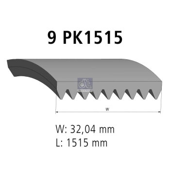 DT Keilrippenriemen 6.31539 - 631539 passend für 50...