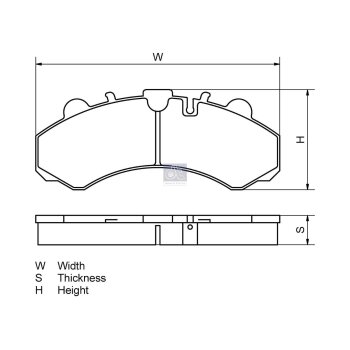 DT Bremsbelagsatz, Scheibenbremse 6.95113 - 695113...