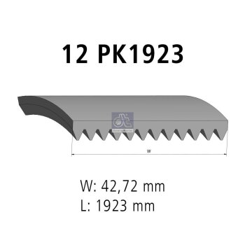 DT Keilrippenriemen 7.54857 - 754857 passend für 5...