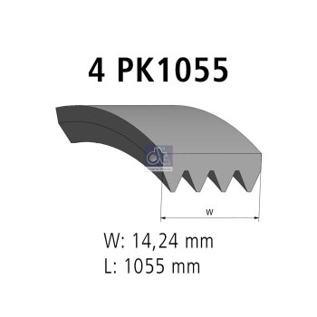 DT Keilrippenriemen 7.54859 - 754859 passend für 5...