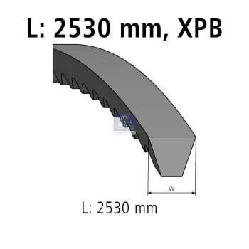 DT Keilriemen 7.54860 - 754860 passend für 5006202480