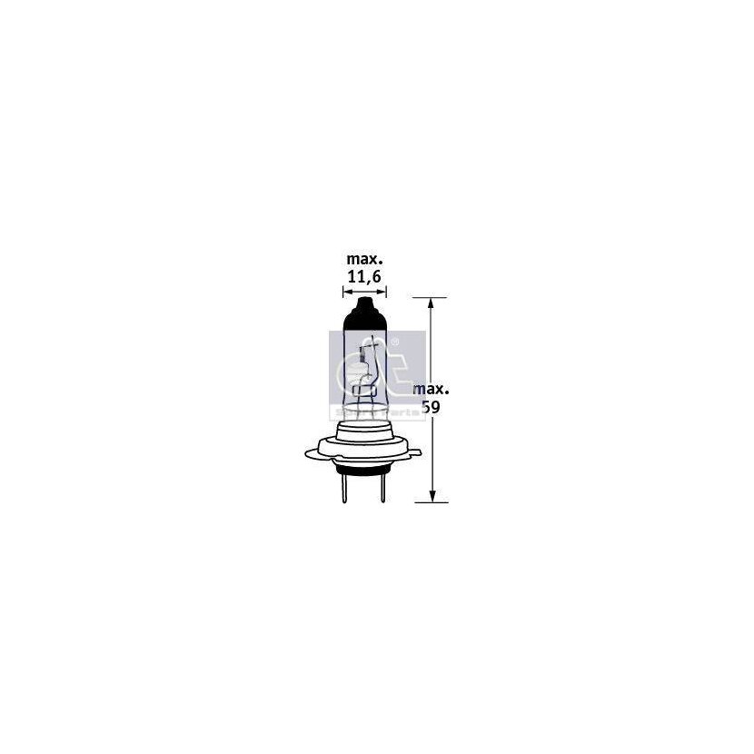 DT Glühlampe, Hauptscheinwerfer 9.78108 - 978108 passend für 1637337
