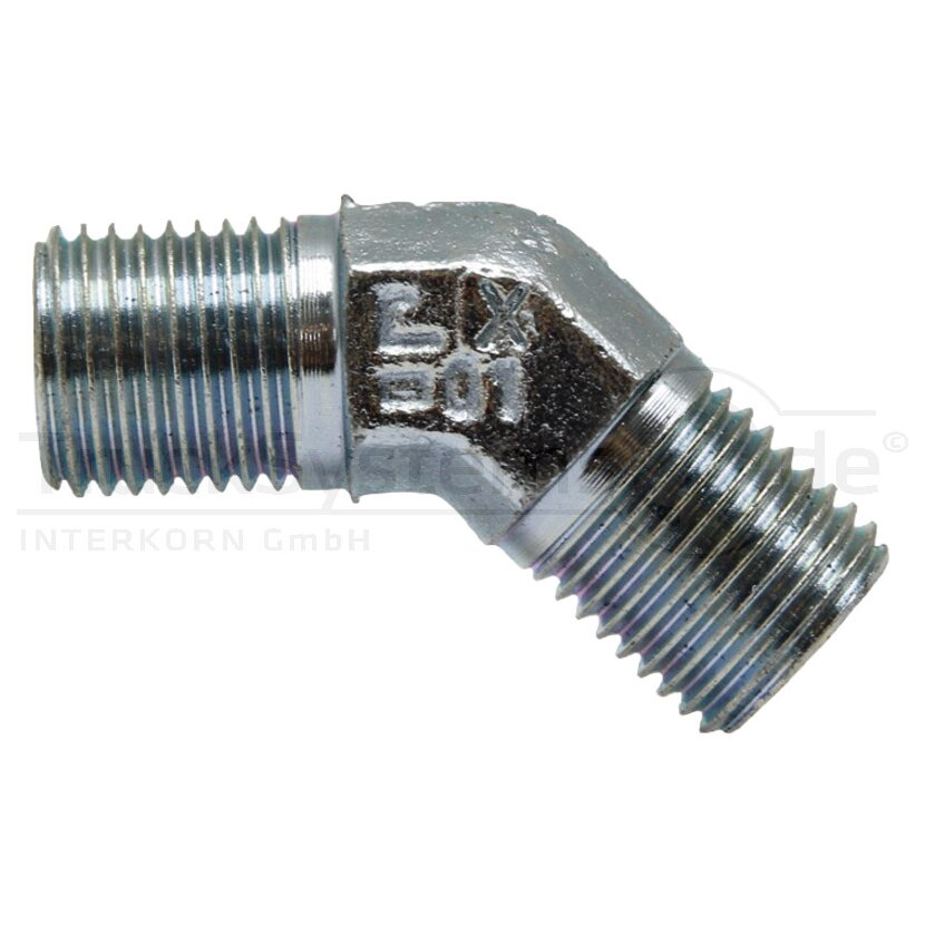 Winkel Adapter 1/4 M-BSP x 1/4 M-BSP 45°
