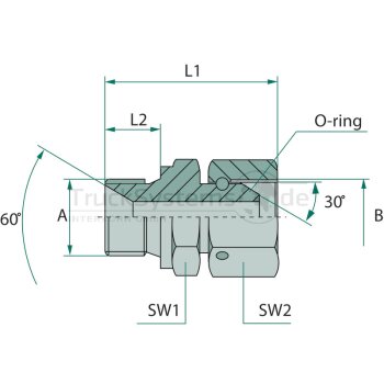 Gerade Adapter 1/4 M-BSP x 1/4 FS-BSP