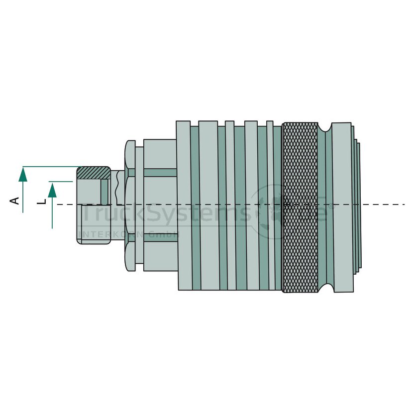 Kontermutter 8S (M16x1,5) DN10-BG2, 24,73