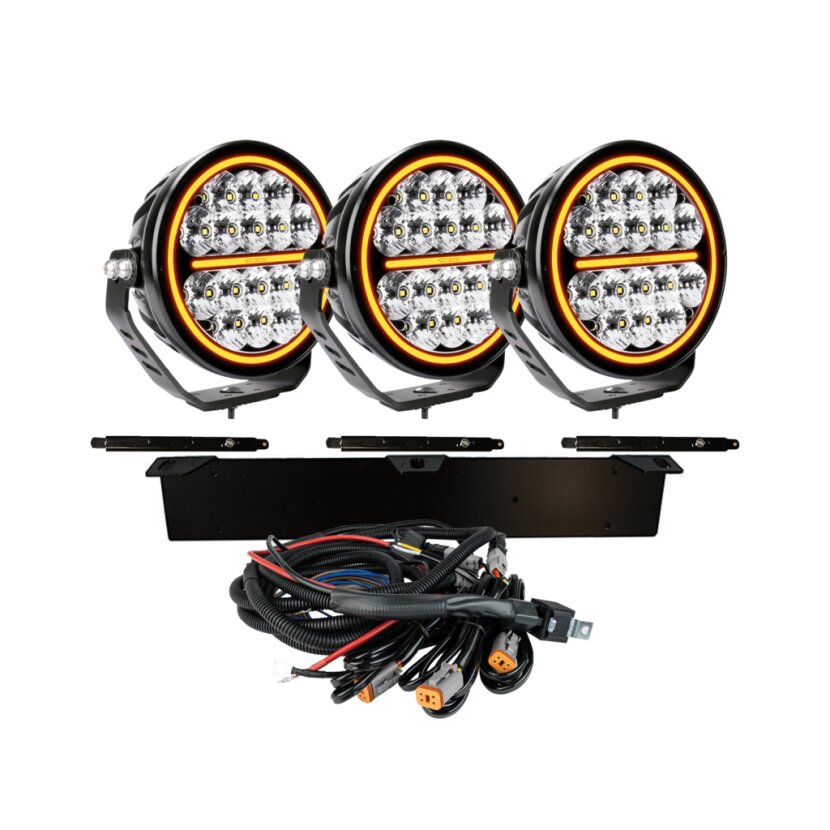 Strands LED Fernscheinwerfer Set - 3x SIBERIA NR 7" 9-32V Refür 20 - 809187-KIT3