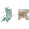 Pollmann Lochplattenwinkel mit Steg 90x90x65