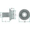 6kt.Ripp-Schraube,DIN88913,VZ,M08x016