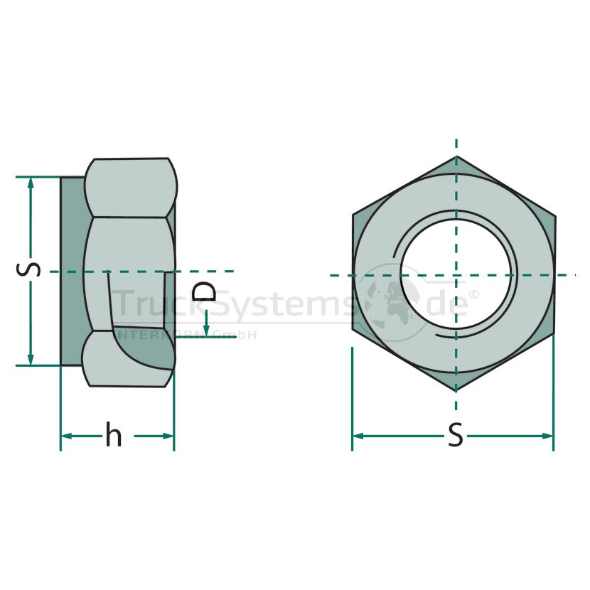 Sicherungsmuter,DIN980,8.8,VZ,M12,VE1