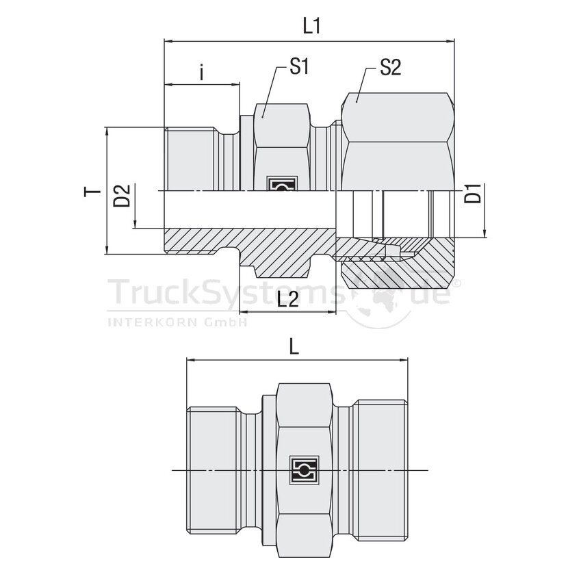STAUFF Verschraubung Typ: GE 08 - LR1/ 4