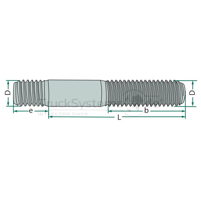 Stiftschraube,DIN939,8.8,M10x030