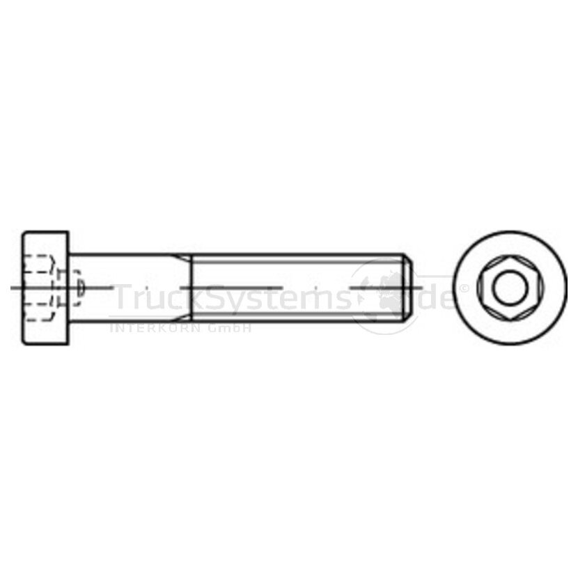 Fl-Kopfschr.In6kt,DIN6912,VZ,8.8,M08x025