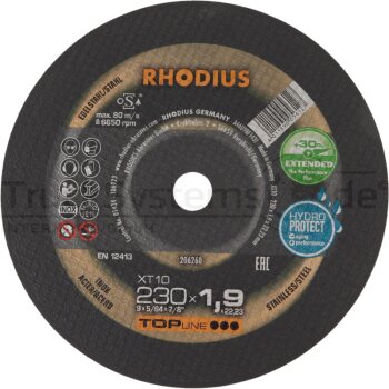 RHODIUS Trennscheibe Extradünne Stahl -Edelstahl -...